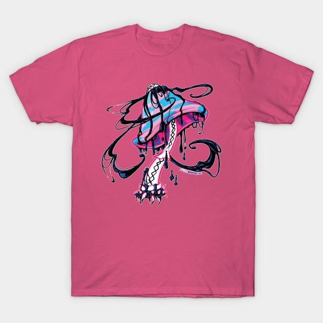 Corrupted Cotton Candy Mushroom T-Shirt by SugarShadow.EXE